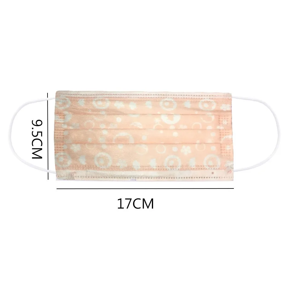 

Mascarilla Orange Disposable Non-woven Face Mask Breathable Proof Protect Face Mouth Cover Outdoor Youre 50 Pcs