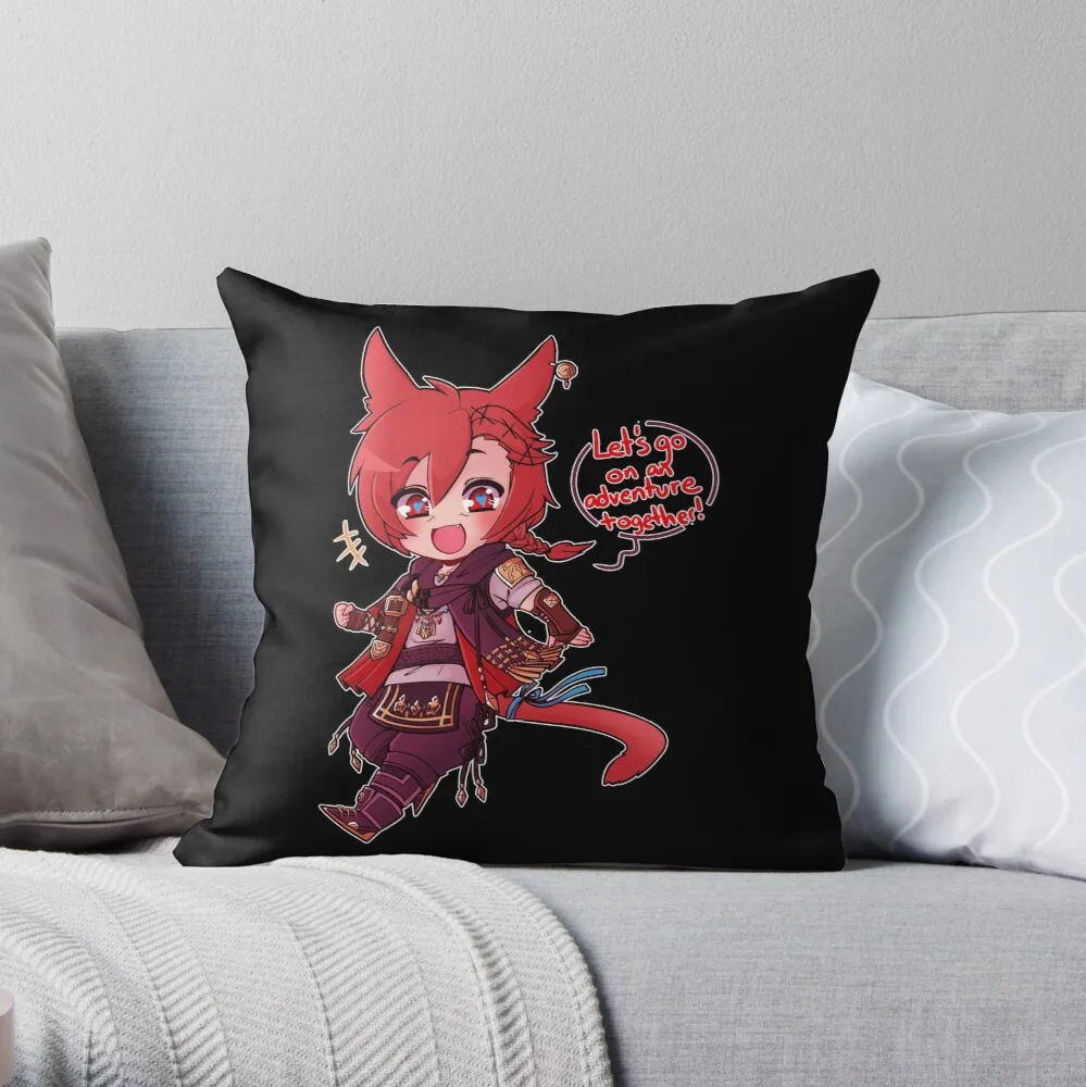 

G'raha Tia, At Your Service Throw Pillow Pillowcase Home Decorative Sofa Pillow Cover