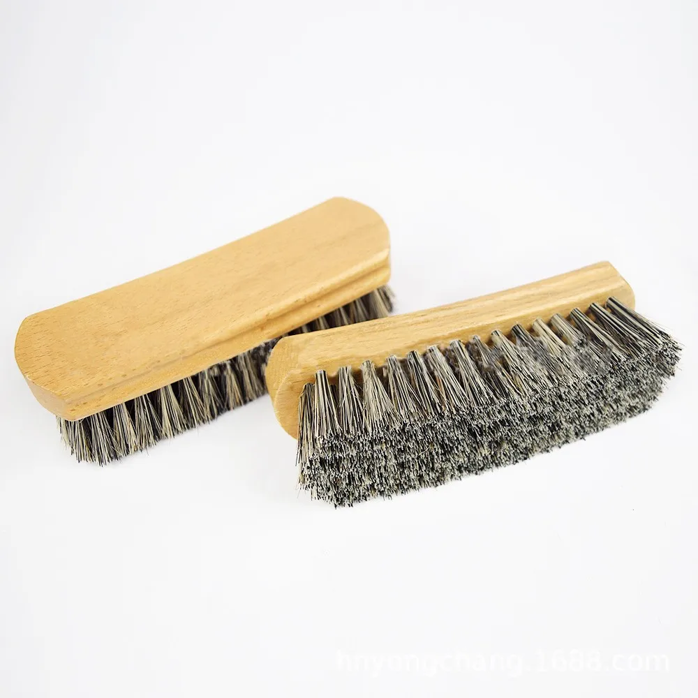 Щетка для обуви из конского волоса мягкий инструмент полировки натуральной кожи