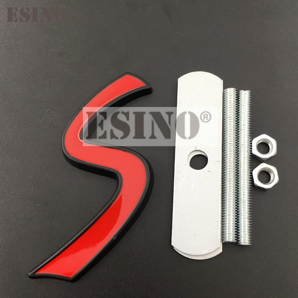 

Новый Стайлинг автомобиля 3D металлический хромированный цинковый сплав S Эмблема передняя решетка автомобиля значок автомобильный аксессуар для Mini Cooper S землянки S One S