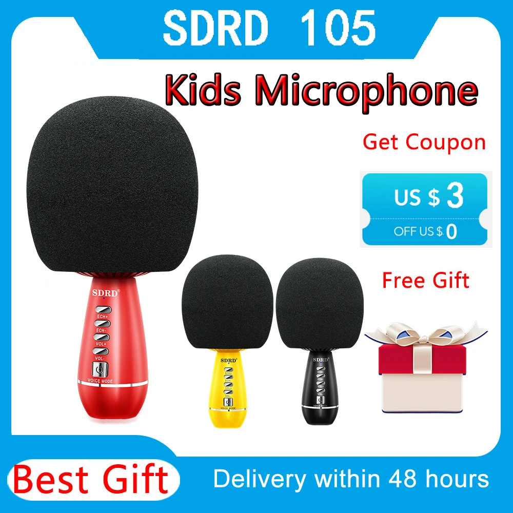 Мини милый портативный Bluetooth микрофон беспроводной караоке 5 Вт динамик для