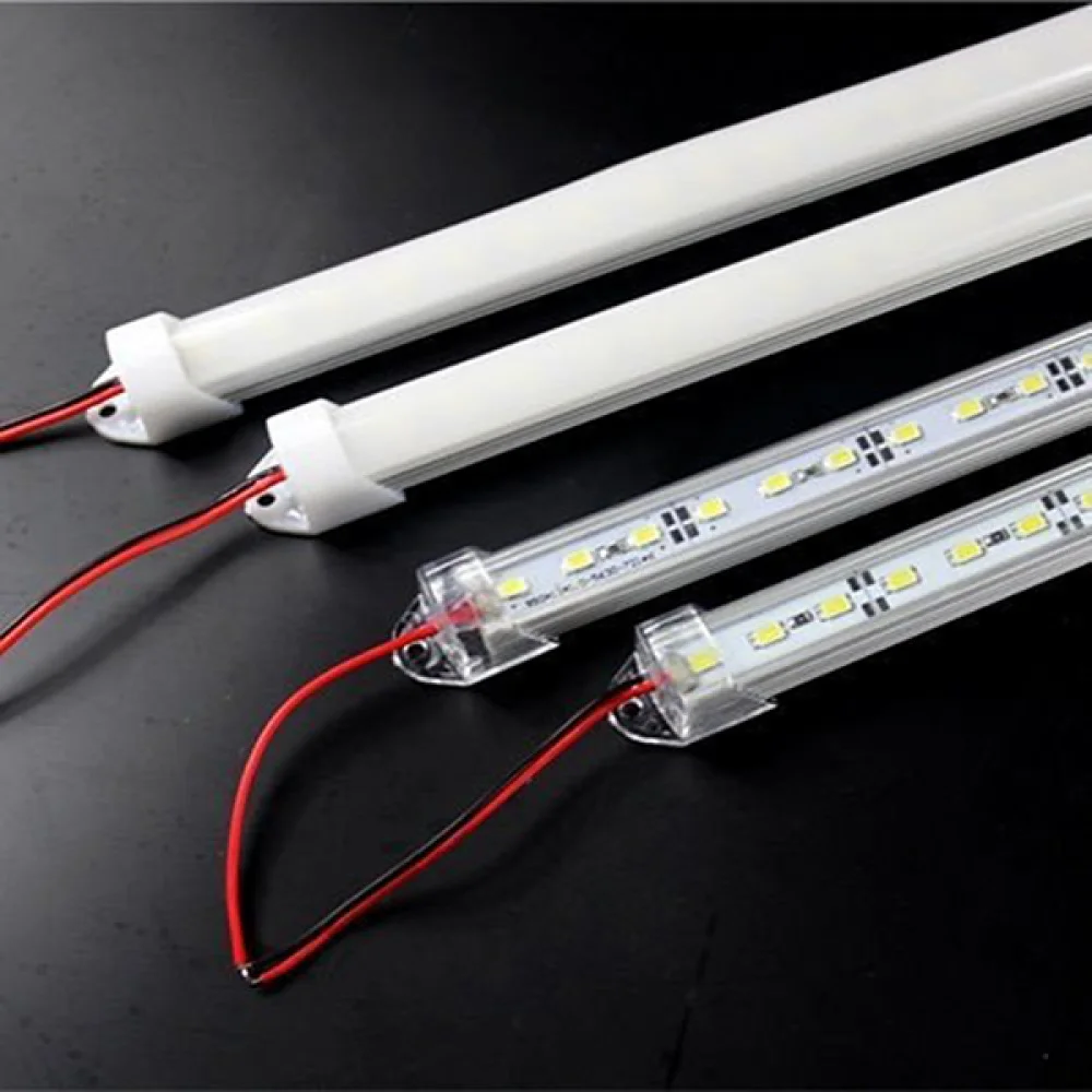 

2pcs DC 12V 50CM Aluminium Rigid LED Strip Bar Light (White)