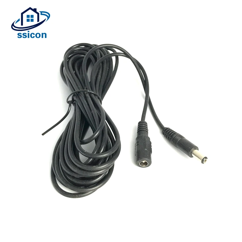 

CCTV DC Power Cable Extension Cord Adapter Female to Male Plug 12V Power Cords 5.5mmx2.1mm For Camera Power Extension Cords