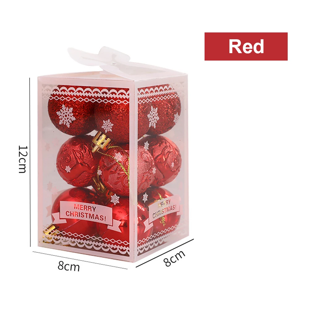 Рождественский шар новый стиль пластиковый подарок Рождественские безделушки 4