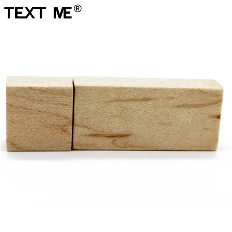 TEXT ME 5 модель Флешка из кленового дерева usb флеш накопитель 2 0 4 ГБ 8 16 32 64 фото