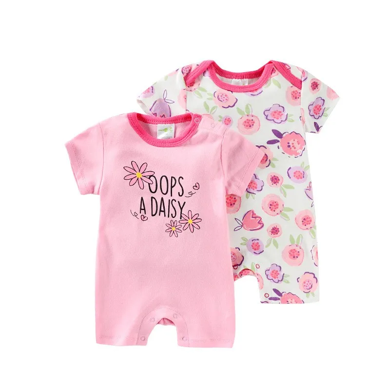 2021 New baby bodysuits 0-9M Boy&ampGirls body suits cotton short sleeves Cartoon newborn clothes | Детская одежда и обувь