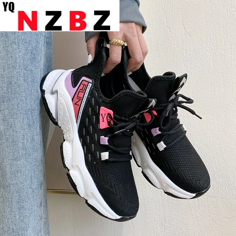 

Women Chunky Vulcanized Shoes New Women Sneakers Mesh Breathable Women's Shoes Lightweight Women Casual Shoes Chaussures Femme