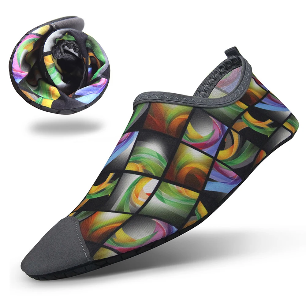 2018 QEJEVI Мужская Водная обувь спортивная для спортзала босиком серфинга дайвинга