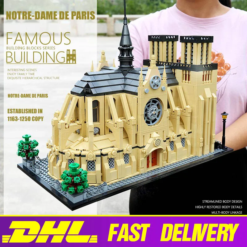 Знаменитая архитектурная серия Нотр Дам де Пари Набор строительных блоков