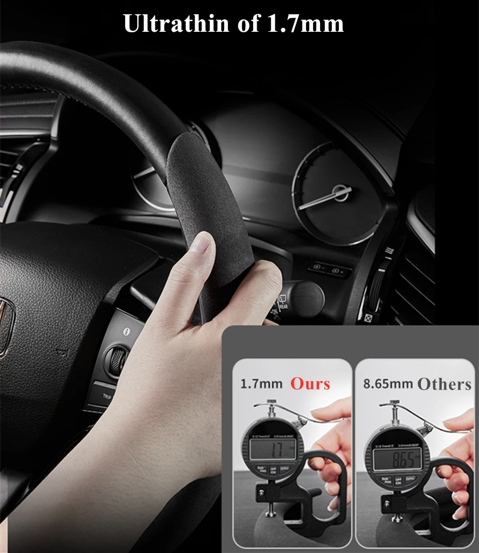 Легко устанавливаемый замшевый чехол на руль из алькантары для Tesla Model 3 модель Y S