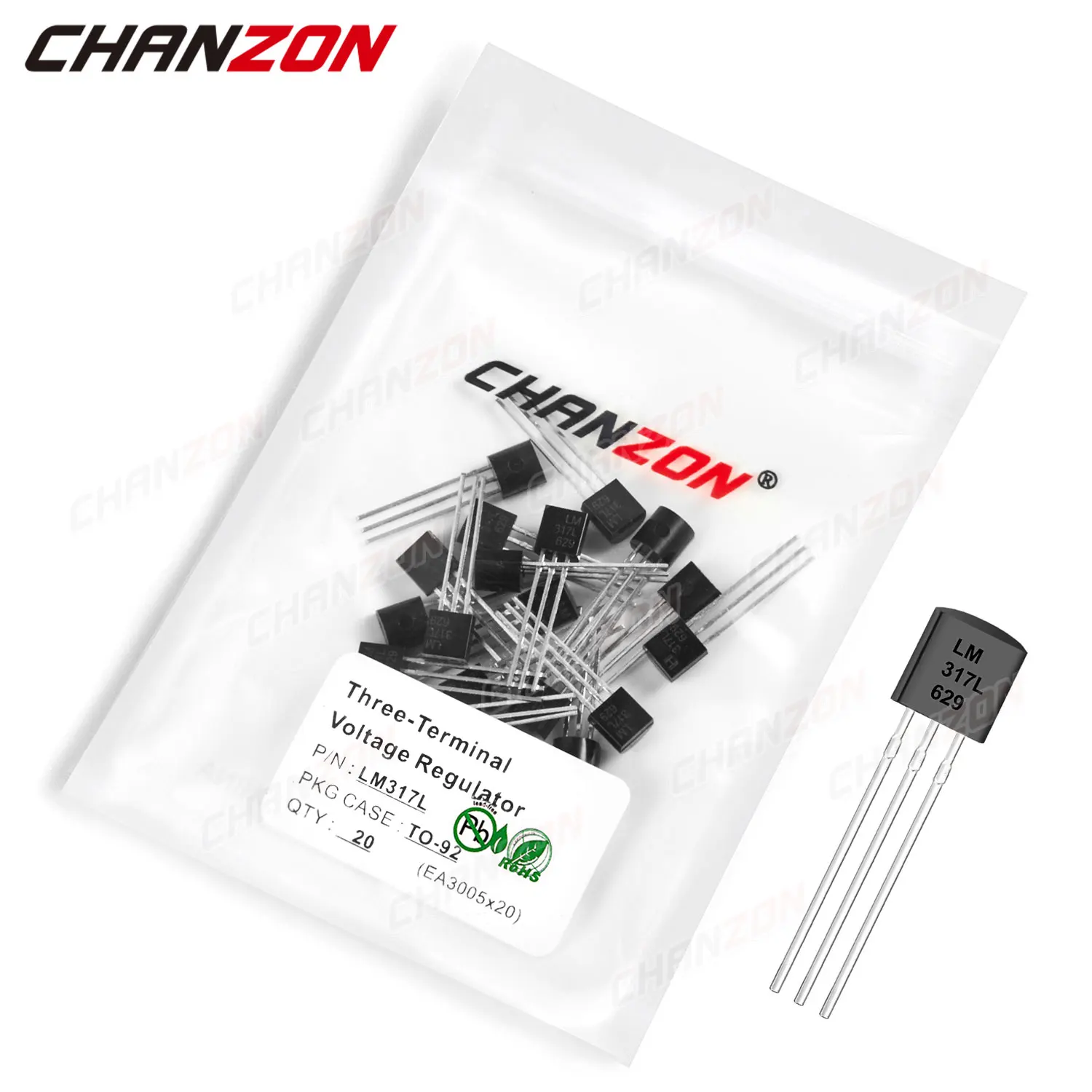 

20Pcs LM317L TO-92 Three-Terminal Voltage Regulator Transistor LM317 Bipolar Junction BJT Tube Fets LM317 Integrated Circuits