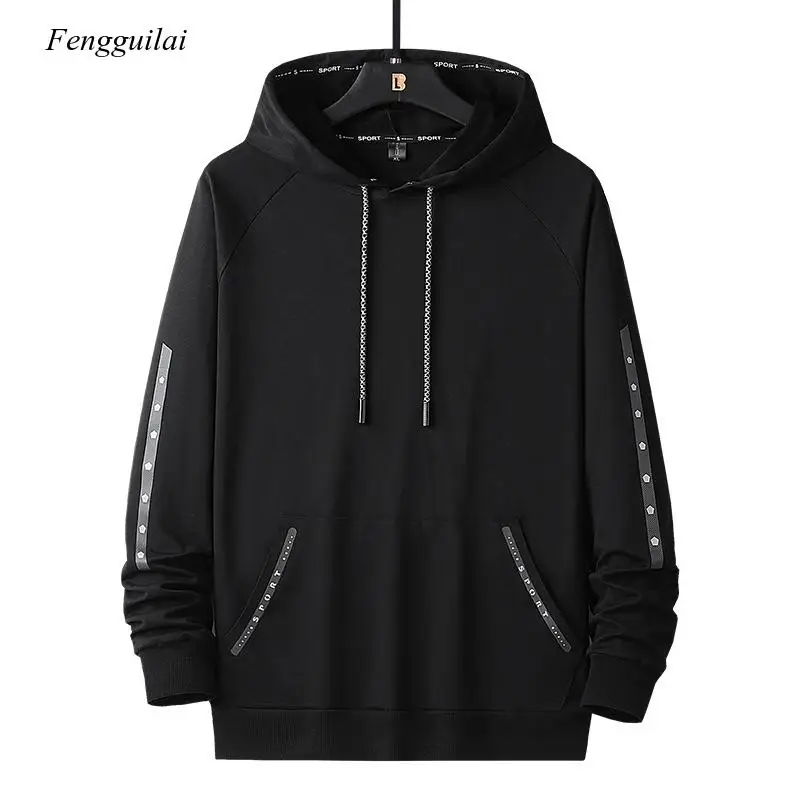

Big Size Men Hoodies Sweatshirt Casual Hooded Pullover Mens Hip Hop Streetwear Sweatshirt Oversized Hoodie Tracksuit