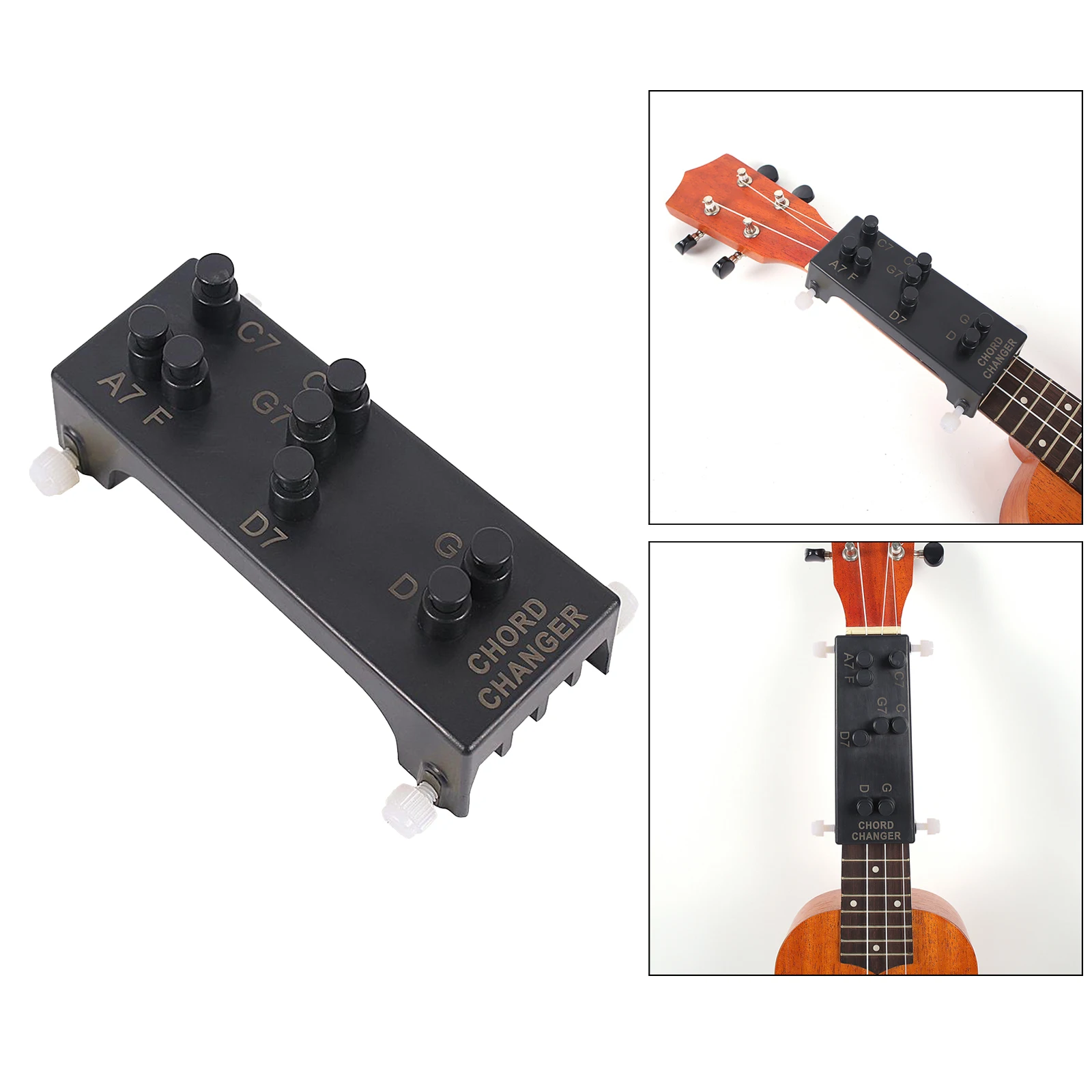 

Portable Ukulele Chord Trainer with 8 Universal Cords Gift for Beignners