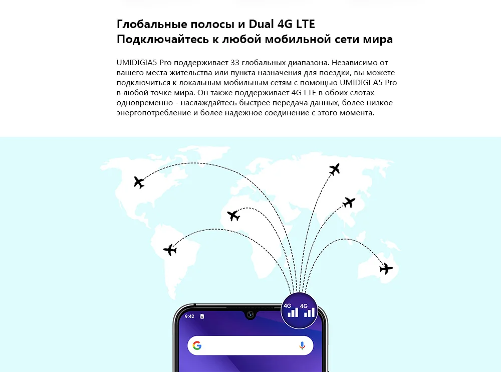 UMIDIGI A5 PRO Android 9,0 Восьмиядерный мобильный телефон 6,3 'FHD+ 16 МП Тройная камера 4150 мАч 4 ГБ ОЗУ 32 Гб ПЗУ смартфон gsm разблокирован
