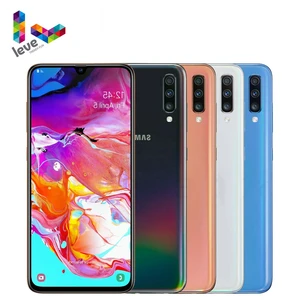 unlocked samsung galaxy a70 a7050 2sim mobile phone 6 7 68gb ram 128gb rom octa core nfc 3 rear camera 32mp android smartphone free global shipping