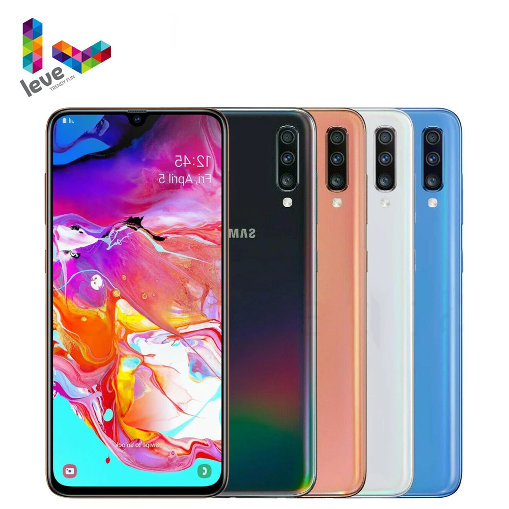 Разблокированный смартфон Samsung Galaxy A70 A7050 телефон с двумя sim-картами диагональ