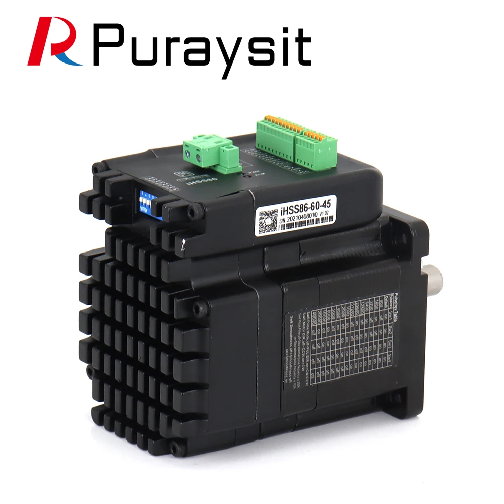4.5N.M 7.5Nm Closed Loop Stepper Motor With Driver 6A 24-80V 2000rpm Integrated Step Servo Motors iHSS86-80-70 iHSS86-60-45 |