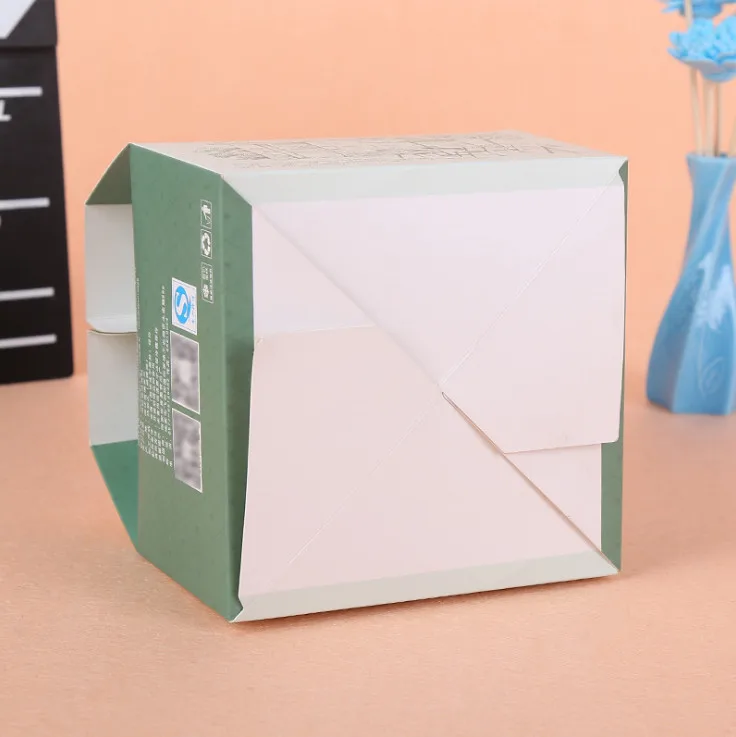 Бумажная натуральная коричневая пищевая упаковочная коробка для тортов и