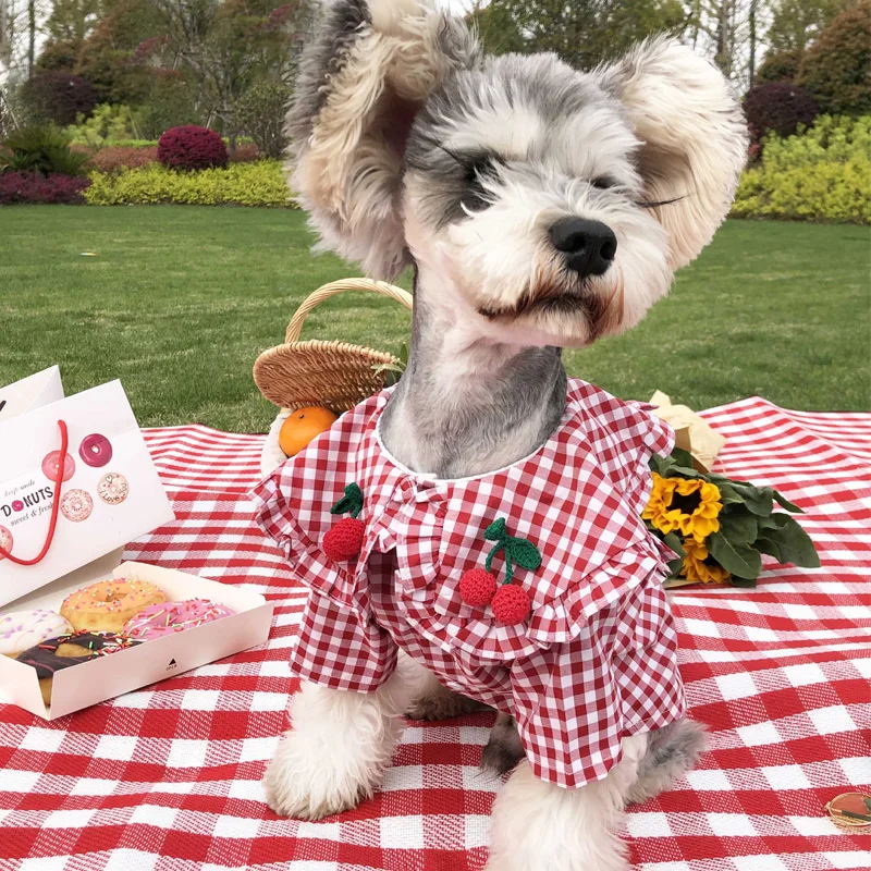 Одежда для собак маленьких девочек чихуахуа йоркширских терьеров летняя осенняя