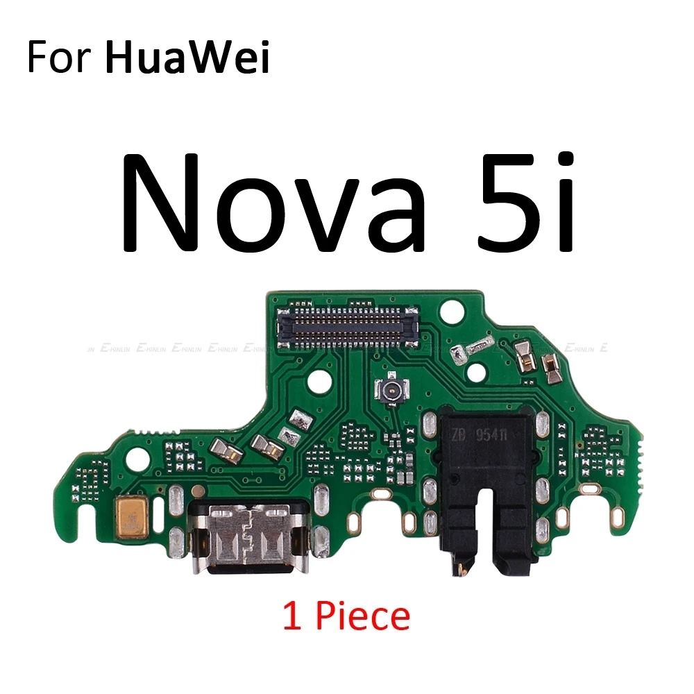 10 шт./лот разъем для зарядки питания док-плата гибкий кабель HuaWei Nova 7i 7 6 SE 5T 5i 4e 4 3 3i