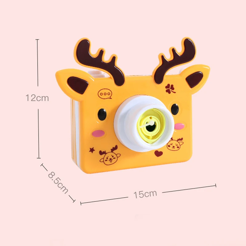 

Cartoon Animals Electric Bubble Machine Kids Toy Mini Cute Bubble Camera Toys For Children Funny Play Outdoor Blowing Bubbles
