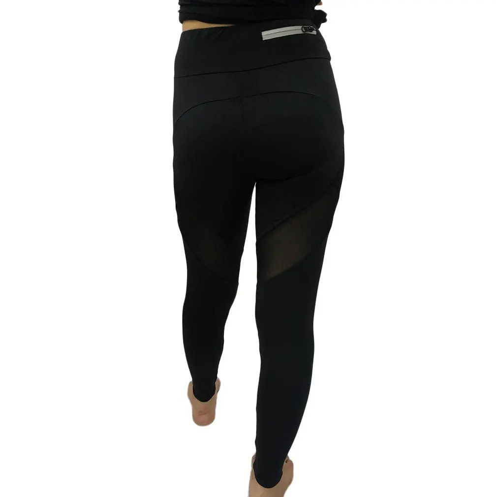 

Women Sexy Quick Drying Sweat Absorption Leggings with Zipper Fashionable Thin Tight Yoga Sports