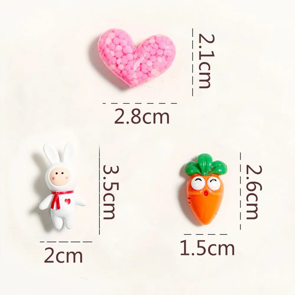 Магниты на холодильник BABELEMI 3D магниты в виде сердца моркови кролика из полимера