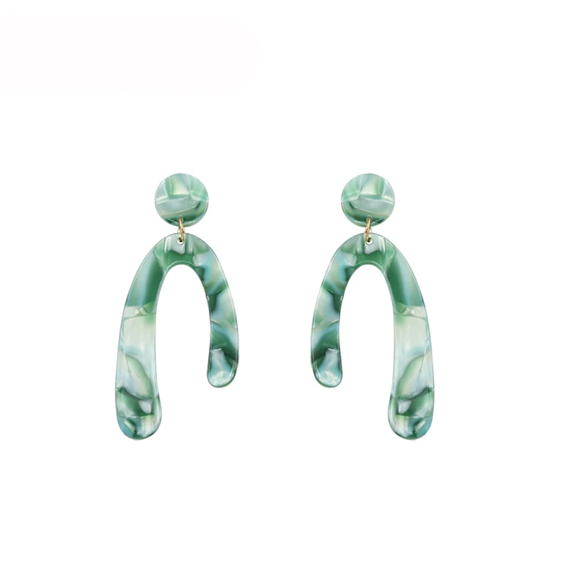 Женские акриловые серьги с геометрическим рисунком STRATHSPEY винтажные