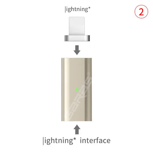 GARAS для iphone адаптер для type C/Micro USB Магнитный адаптер для iphone/Android 3в1 кабель для передачи данных конвертер для Micro USB/USB C - Цвет: 8Pin tolightning