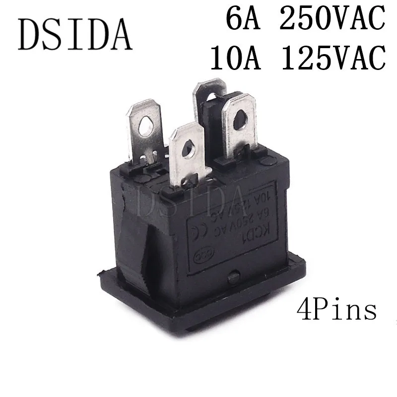 10 шт. клавишный переключатель 2pin/3Pins/4Pins/6Pins игрушечный переключатель/выключатель