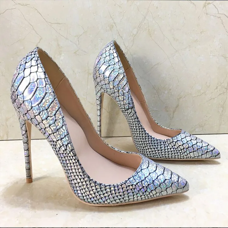 Туфли лодочки женские на высоком каблуке 10 см 12 с острым носком|Женские туфли| |