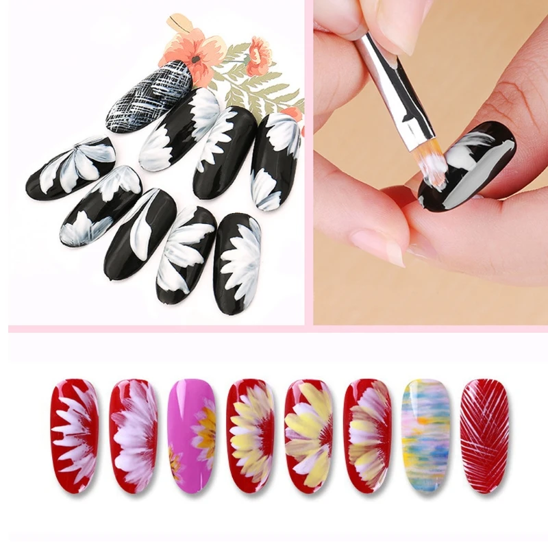 

8PC/Set DIY Nail Brush Nail Painting Brush Various Shapes Nail Designs Draw Lines Flowers Patterns Manicure Pen Nail Art Tool