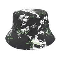 new double sided fisherman hat fashion summer ladies sun hat tide vintage print wild basin hat hip hop unisex panama bucket hats