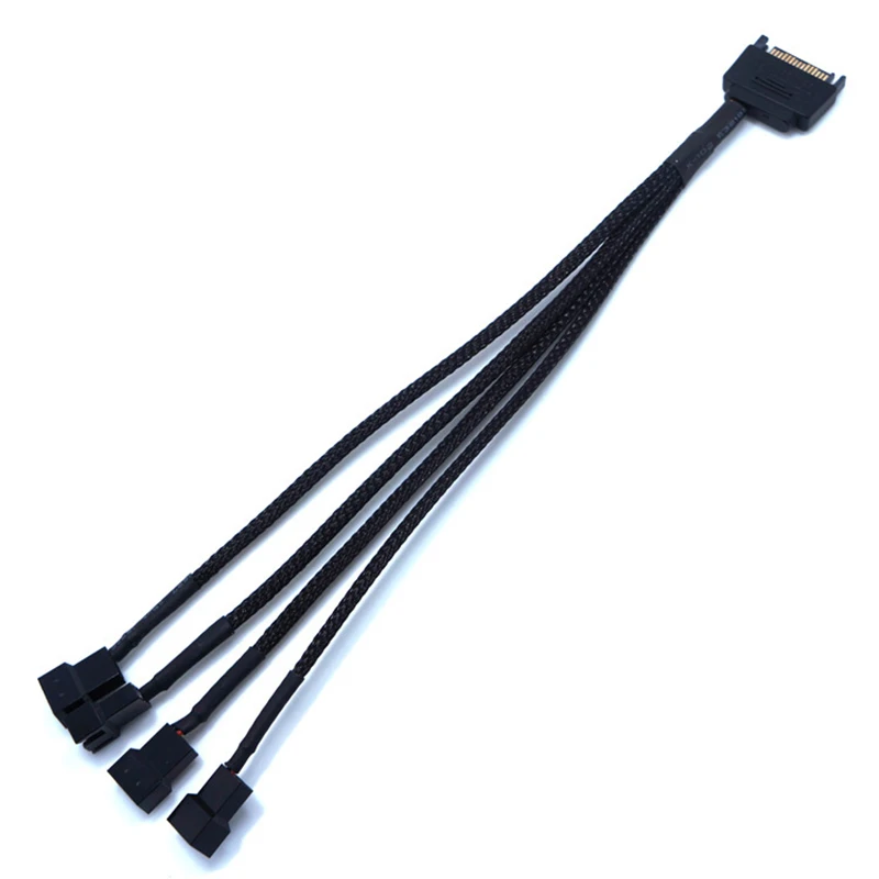 SATA 15-контактный на 3-контактный 4-контактный кабель охлаждающего вентилятора