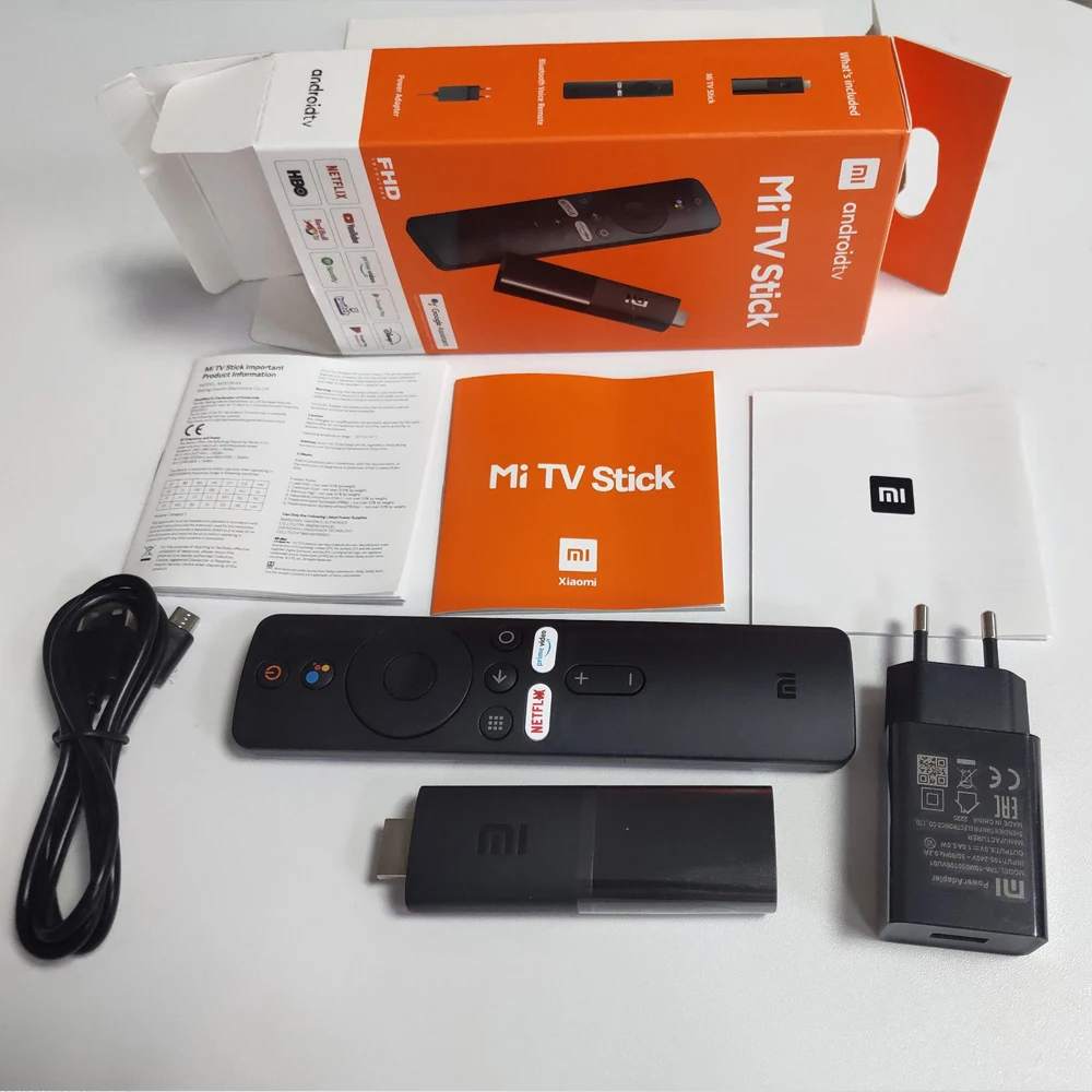 Оригинальный ТВ-стик Xiaomi Mi Android TV 9 0 четырехъядерный 1080P HD аудио декодирование