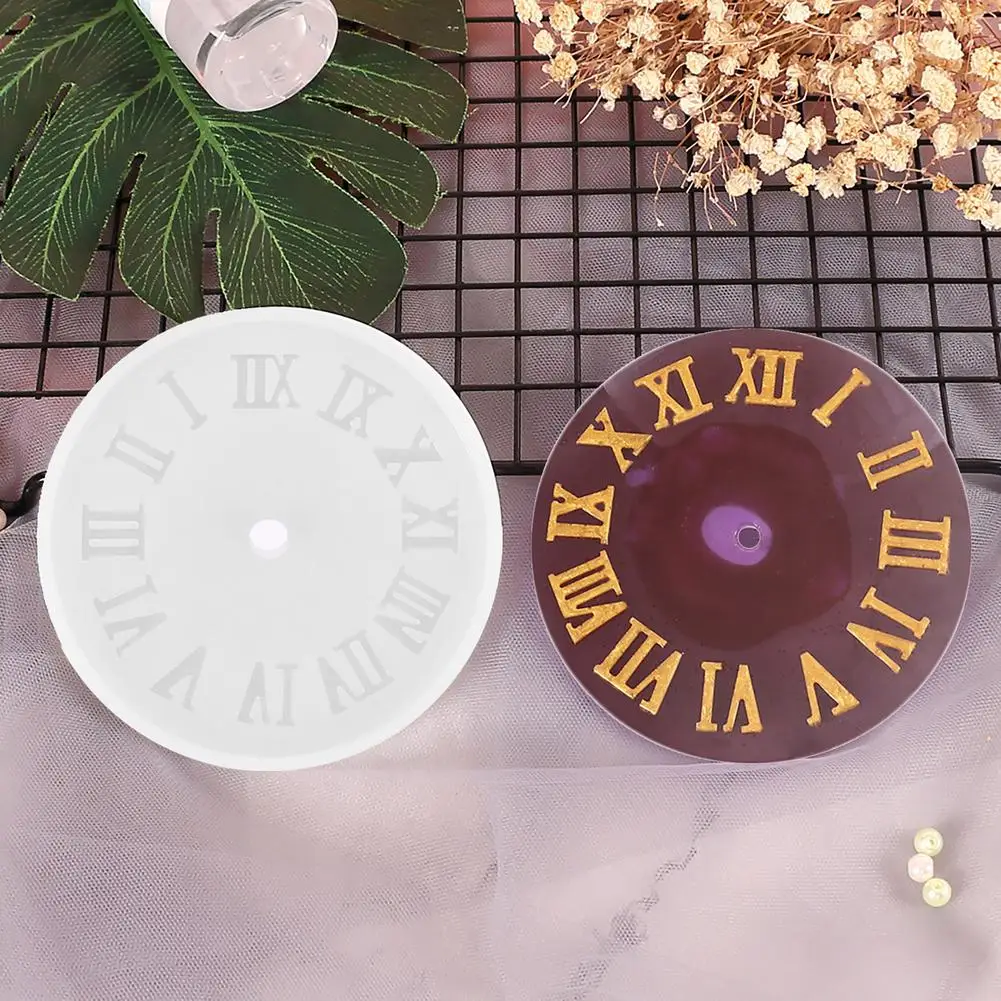 

3D Clock Resin Mold Handmade DIY Crafts Making Silicone Mold Cake Molds Earring Epoxy Resin Mold Casting Tools Home Decoration