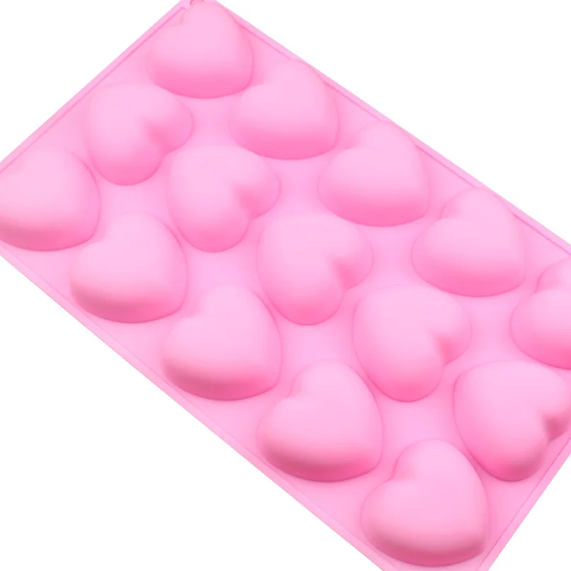 15 полости любовь силиконовая форма для пирога мусса торта и печенья льда