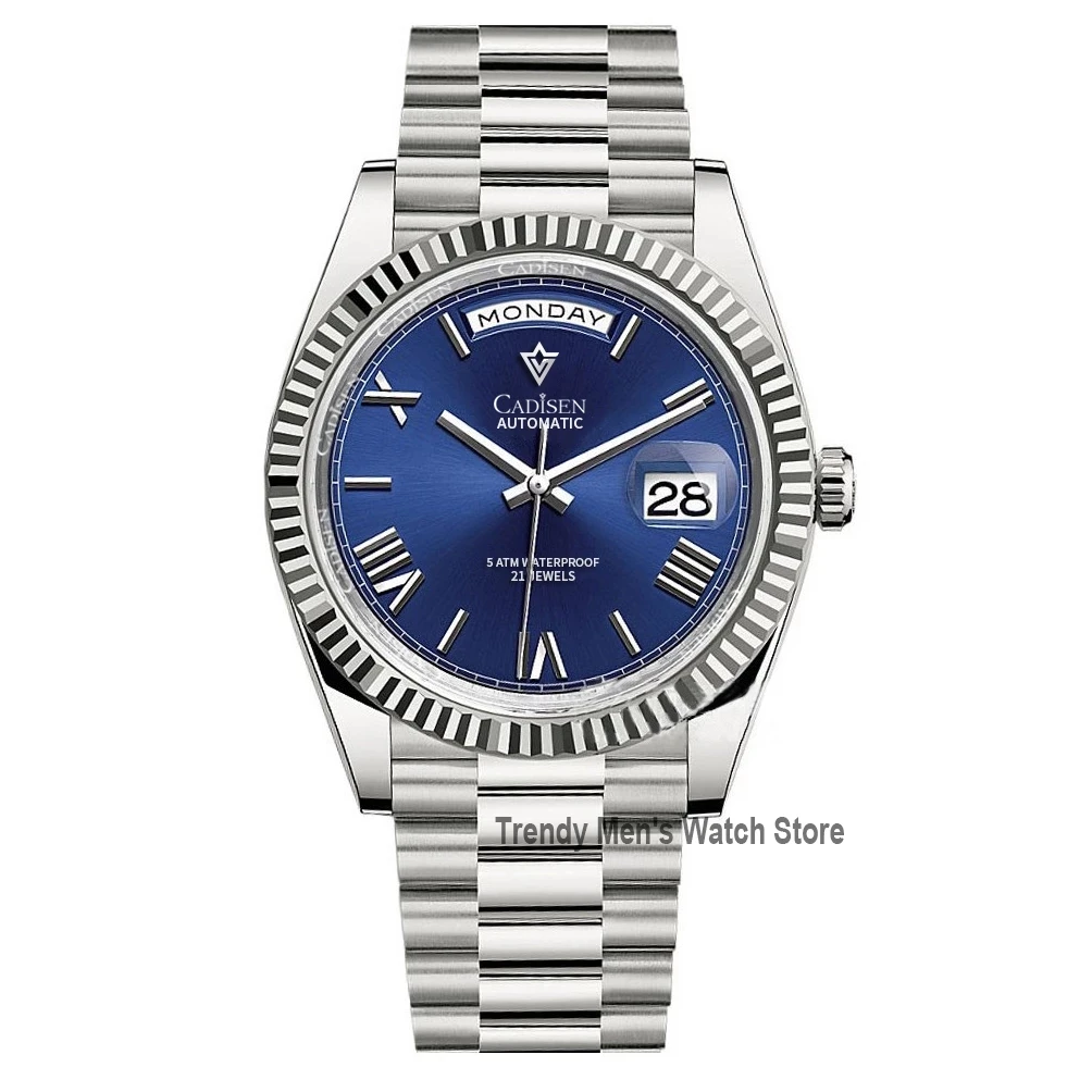 

2021 New Cadisen Mechanical Watches Top Luxury Brands Business Casual Men's Automatic Watch Miyota Movement Stainless Steel Case