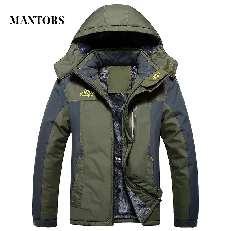 Зимние мужские куртки толстые теплые пальто с капюшоном мужская уличная одежда