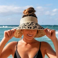 2021 luxury beach straw hats summer sun hat uv protection panama fishing women hat fashion cap female