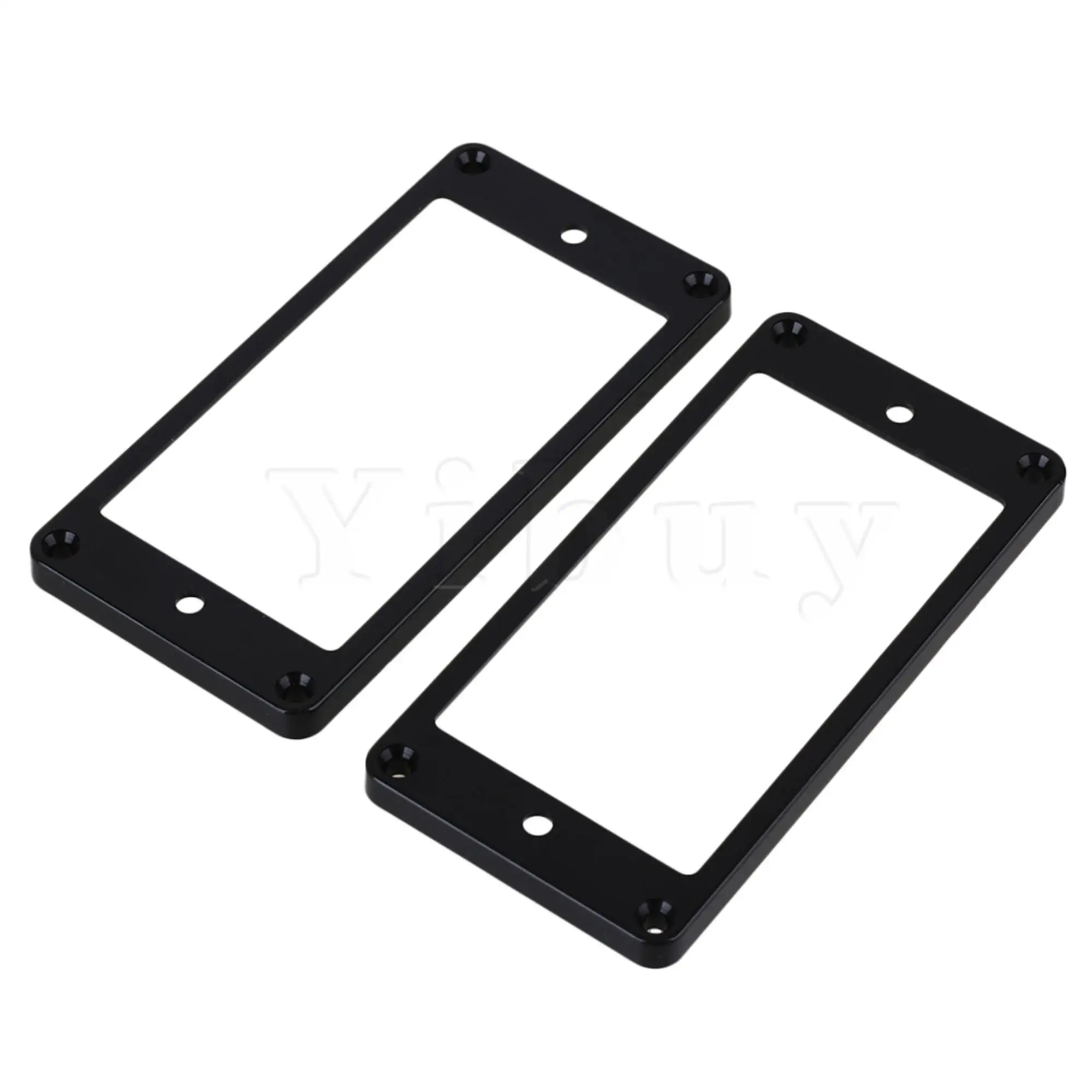 

2Pcs Black Flat Frame Metal Electric Guitar Humbucker Pickup Frame Ring