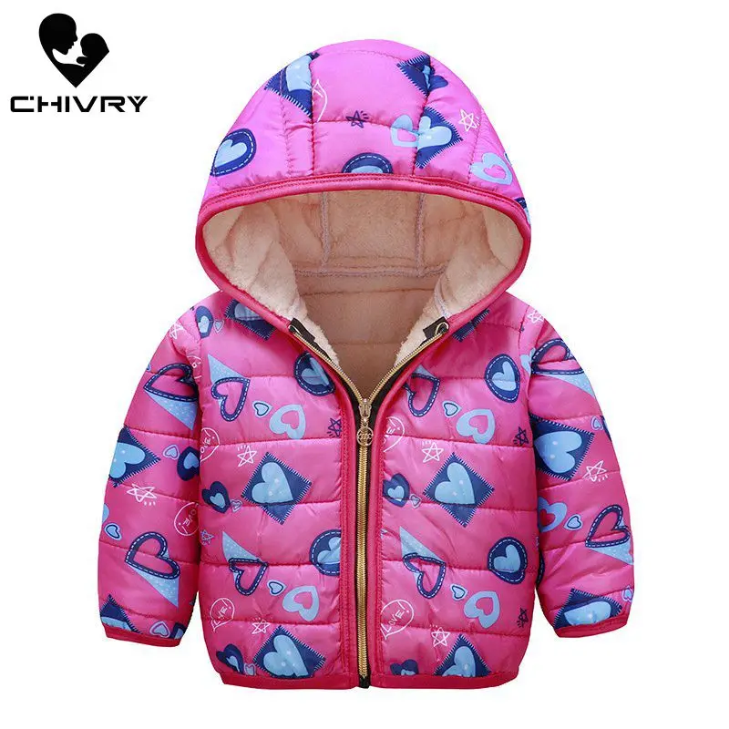 Детский пуховик с капюшоном на молнии камуфляжным принтом|Пуховики и парки| |