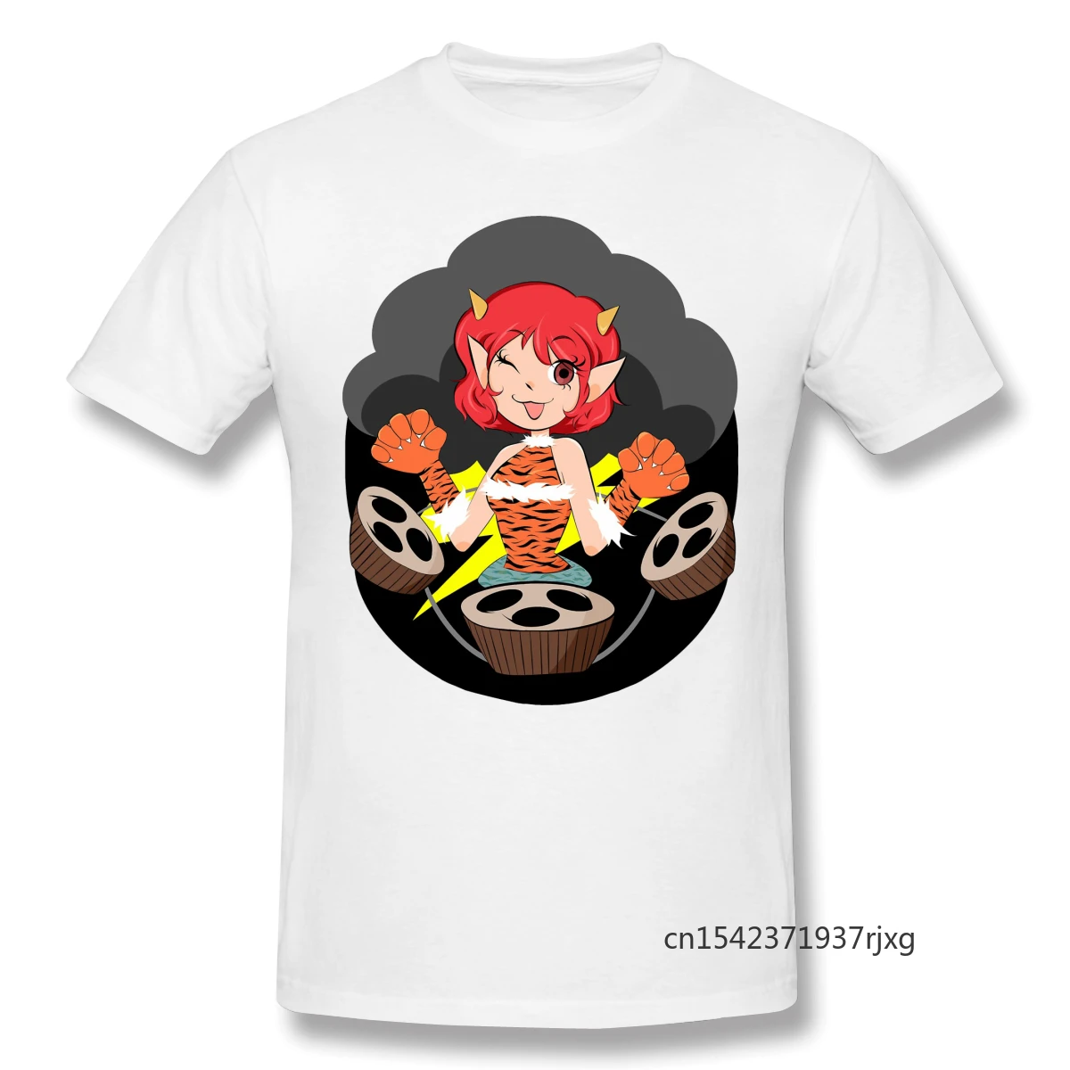 

Yu Gi Oh T-Shirts for Men Thunder Nyan Nyan Funny Crewneck 2021 Best Seller Oversized T Shirt Graphic O-Neck MEN Tees