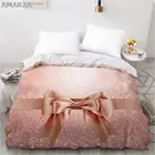 Пододеяльник с 3D принтом в розовой коробке, размер 240x220, размер King-Size, без наволочек и простыней, домашний текстиль, одеяло, 1 шт.