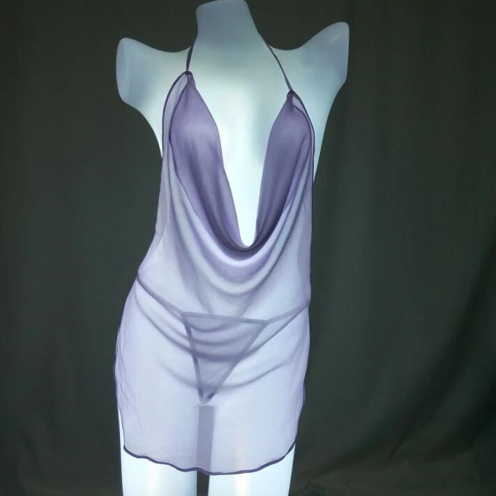 

Zhang Hu Sexy women's underwear mesh dress transparent doll underwear pajamas evening dress pornographic clothes 1005