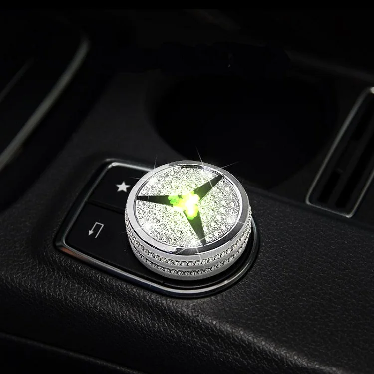 Silver Внутренняя отделка автомобиля алмаз для Mercedes-Benz аксессуары GLA200 CL220 cl260 cl200 Benz автомобиль свет Трансмиссия дизайн - Название цвета: Silver