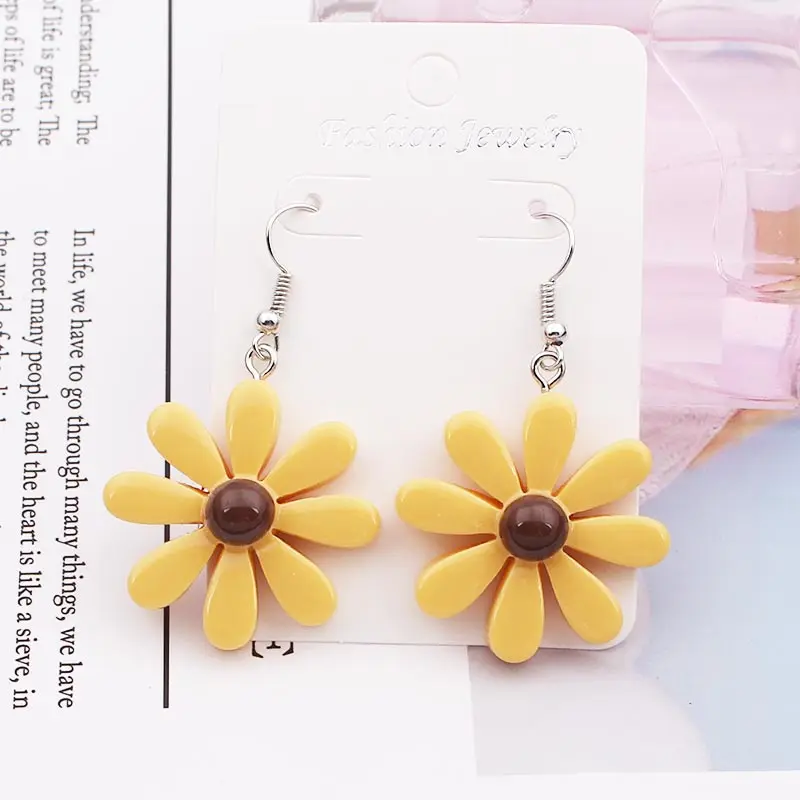 Женские серьги с цветами гвоздики для девочек дешевые серебряные украшения