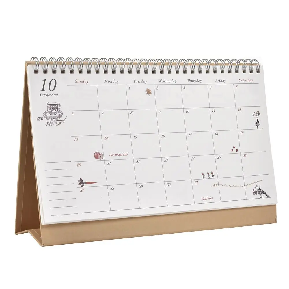 Лидер продаж 2020 Настольный календарь планировщик двухсторонний стоячий стол