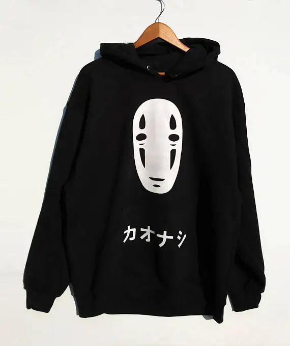 

Stay true New Arrival No Face Men Hoodie Kawaii Spirited Away Hoodie anime hirajuku Unisex hoody black tumblr hoodie
