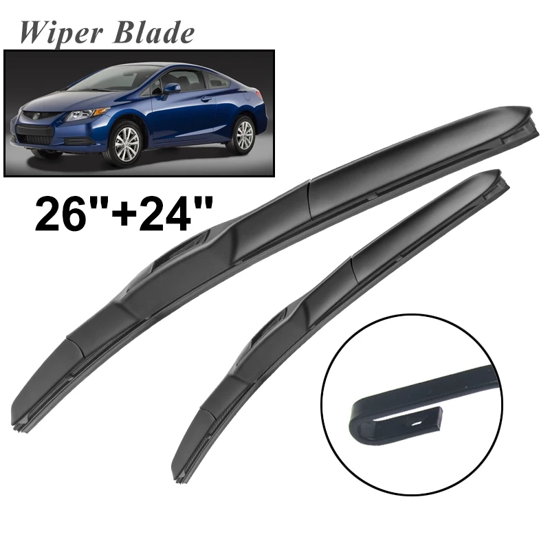 

Щетки стеклоочистителя okoавтомобильные для Honda Civic 2012-2015, 26 + 24 дюйма